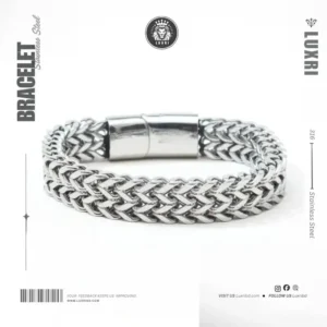 Phoenix Titanium Double Link Bracelet for men 12mm TINGN Men Stainless Steel