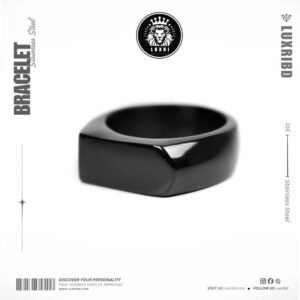 Ultra-Sleek Black Titanium Ring Premium Polished Unisex Band Modern Scratch-Resistant Jewelry